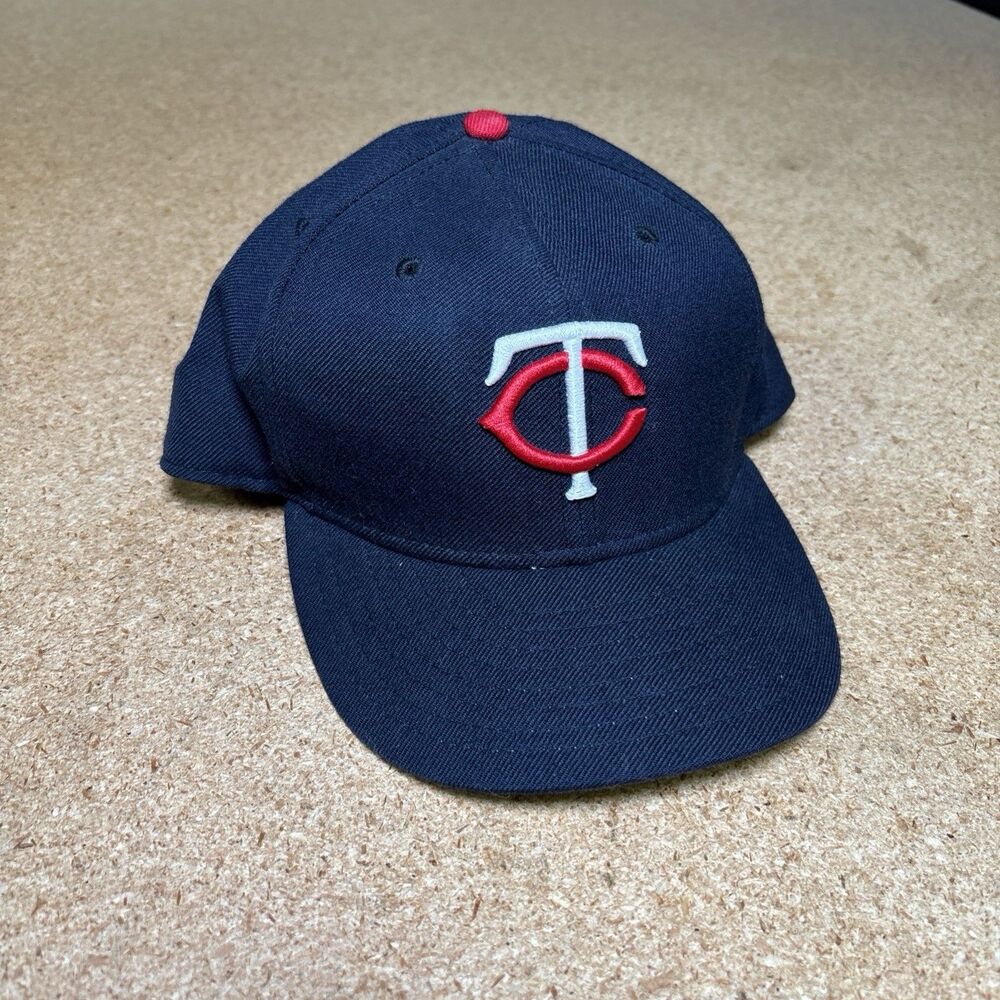 Minnesota Twins Hat Cap Blue 7 3/8 New Era Cool Base 59 Fifty